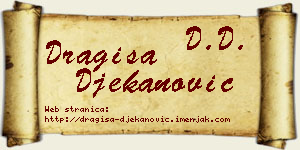 Dragiša Đekanović vizit kartica
